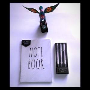 RAE DUNN 2 pack Notebooks and Pen Set